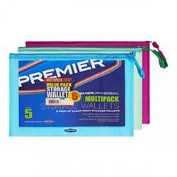 Premier DL Universal Mesh Wallet Assorted Colours - Perfect for Keeping Documents Safe on Productcaster.