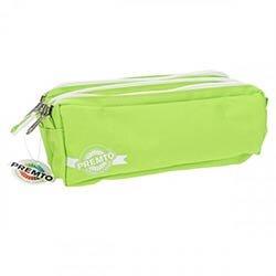 Premto 3 Pocket Pencil Case Caterpillar Green - Ideal for School and Office Supplies on Productcaster.