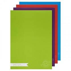 Premier A4 Sketch Pad 30 Sheets Assorted Colours - Ideal for Artists and Designers on Productcaster.