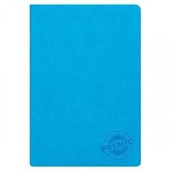 Premto A5 192 Page Hardcover PU Notebook - Printer Blue - Sleek & Functional for Daily Use on Productcaster.