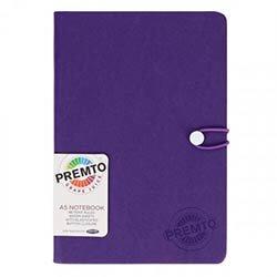 Premier A5 Hardcover PU Notebook with Elastic 192 Pages, Grape Juice - Perfect for Organizing Your Thoughts on Productcaster.