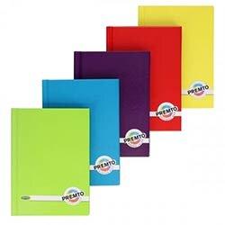 Premier A6 Hardcover Notebooks 160 Pages Assorted Colours - Compact and Perfect for Travel on Productcaster.