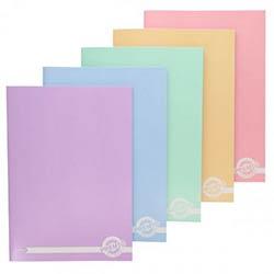 Premto A4 Pastel Manuscript Book 120 Pages Assorted Colours - Ideal for Notes and Journaling on Productcaster.