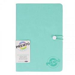 Premier A5 Pastel Hardcover PU Notebook with Elastic 192 Pages, Mint Magic - Soft Cover, Maximum Utility on Productcaster.