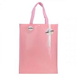 Premto Pastel Carry Shopping Bag Pink Sherbet - Great for School or Work Essentials on Productcaster.