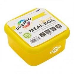 Premto Square Meal Box - Sunshine - Vibrant & Useful for Convenient Meal Storage on Productcaster.