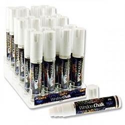 Proscribe Jumbo Window Chalk Marker 25g White - Perfect for Bold Window Displays on Productcaster.