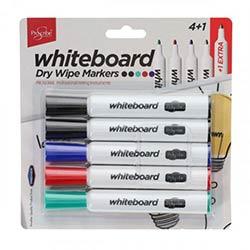 Proscribe Dry Wipe Markers Pack of Assorted Colours - Perfect for Whiteboard Use on Productcaster.