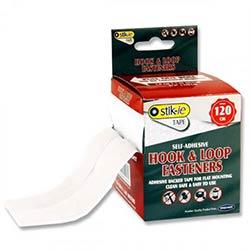 Stik-Ie 4ft Roll Self-Adhesive Hook and Loop Fastener - Essential stationery for organization on Productcaster.