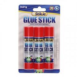 Stik-Ie Glue Sticks Pack of 3x21g - Strong Adhesive for School on Productcaster.