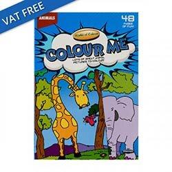 World Of Colour A4 Perforated Colouring Book 48 Pages Animals - Fun Animal-Themed Art on Productcaster.