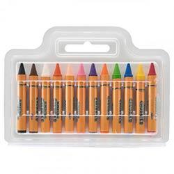 World of Colour Super Jumbo Chubbies Crayons Pack of 12 - Thick and Easy-to-Grip Crayons on Productcaster.