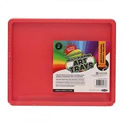 World Of Colour Multi-Purpose Art Trays Pack of 2 - Keep Your Workspace Organized on Productcaster.