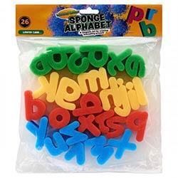 World Of Colour Sponge Alphabet Lower Case Pack of 26 Great for Learning and Crafting on Productcaster.