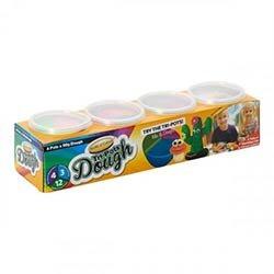 World Of Colour Tri-Pots Dough Set of 4x90g - Fun and Versatile Dough for Kids on Productcaster.