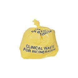 80L Yellow clinical waste bag on Productcaster.