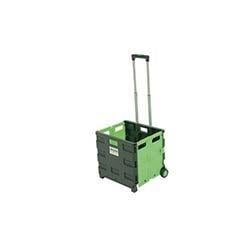 Folding box trolleys - 35kg capacity without lid on Productcaster.