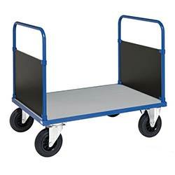 Konga galvanised steel deck platform trucks, double ended, braked on Productcaster.