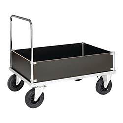 Konga heavy duty zinc plated low box platform truck on Productcaster.