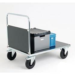 Konga heavy duty zinc plated single-ended platform truck on Productcaster.