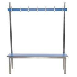 Aqua solo laminate changing room bench on Productcaster.