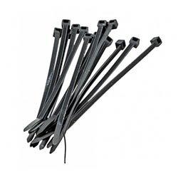 Black & white standard plastic cable ties pack 1000 on Productcaster.