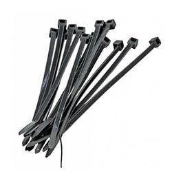 Black & white standard plastic cable ties pack 1000 on Productcaster.