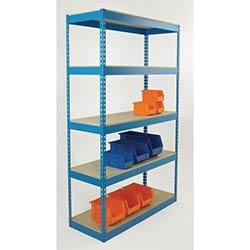 Boltless steel shelving with chipboard shelves - 325kg - 2000mm high on Productcaster.