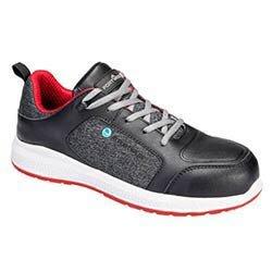 Portwest FC07 eco composite trainer Black/Red Size 37 on Productcaster.