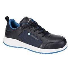 Portwest FC07 eco composite trainer Black/Blue Size 45 on Productcaster.