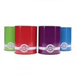 Premto Tin Pencil Pot Assorted Colours - Keep Your Desk Organized on Productcaster.