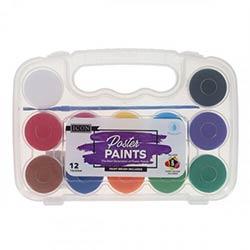 Icon Poster Paint Set 12x22ml - Perfect for School Projects on Productcaster.