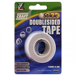 Stik-Ie Double Sided Tape 15mm x 5m - Essential stationery for organization on Productcaster.