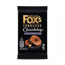 Fox's Chocolatey Rounds Biscuits Twin Packs 32g (Pack of 48) 938157 on Productcaster.