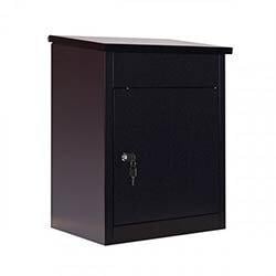 Phoenix Top Loading Parcel Box with Key Lock Black PB0581BK on Productcaster.