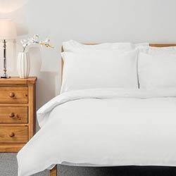 Mitre Comfort Percale Duvet Cover White Super King on Productcaster.