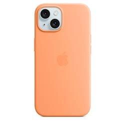 Apple iPhone 15 Silicone Case with MagSafe - Orange Sorbet on Productcaster.