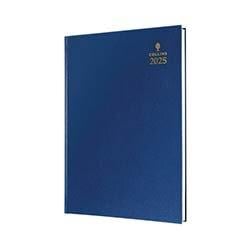 Collins A5 Desk Diary Day Per Page Blue 2025 52-60.25 on Productcaster.