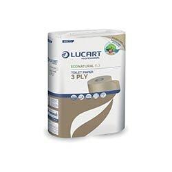 Lucart EcoNatural 6.3 Toilet Rolls Carbon Neutral x6 Rolls Per Pack (Pack of 72) 811C73 on Productcaster.