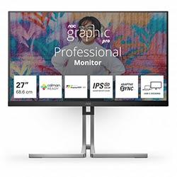 AOC Q27U3CV computer monitor 68.6 cm (27") 2560 x 1440 pixels 4K Ultra HD LCD Black on Productcaster.