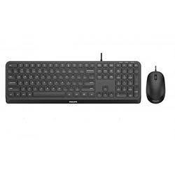 Philips 2000 series SPT6207B/39 keyboard Mouse included Home USB UK English Black on Productcaster.