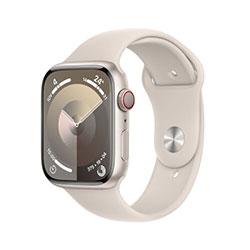 Apple Watch Series 9 GPS + Cellular 45mm Starlight Aluminium Case w/ Starlight Sport Band - M/L on Productcaster.