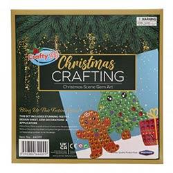 Crafty Bitz Christmas Crafting - Gem Art Christmas Scene Create Festive Art on Productcaster.