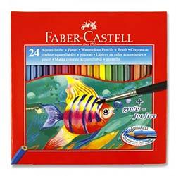 Faber Castell Box 24 Water Soluble Colour Pencils Versatile Colour Pencils for Art Projects on Productcaster.