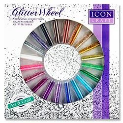 Icon Craft Glitter Wheel 20x8g Tubes Multi-Color Glitter on Productcaster.