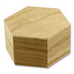 Icon Craft 90X45Mm Wooden Box - Hexagon Versatile Wooden Box for Craft Projects on Productcaster.