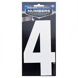 Premier Universal 82X175mm Adhesive Number 4 Adhesive Number for Customizing Labels and Signs on Productcaster.