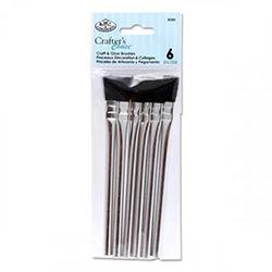 Crafter's Choice Pack of 6 Assorted Craft & Glue Brushes on Productcaster.