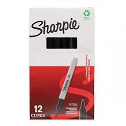 Sharpie Permanent Marker - Fine Black - Essential for Writing, Marking & Labelling on Productcaster.