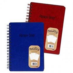 I Love Stationery A5 Wiro Open Agenda Diary 160 Pages Bold Designs Daily Planner on Productcaster.